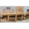 Bordeaux Solid Oak Furniture 14 Seater Grand Extending Dining Table TBLTPE320X100